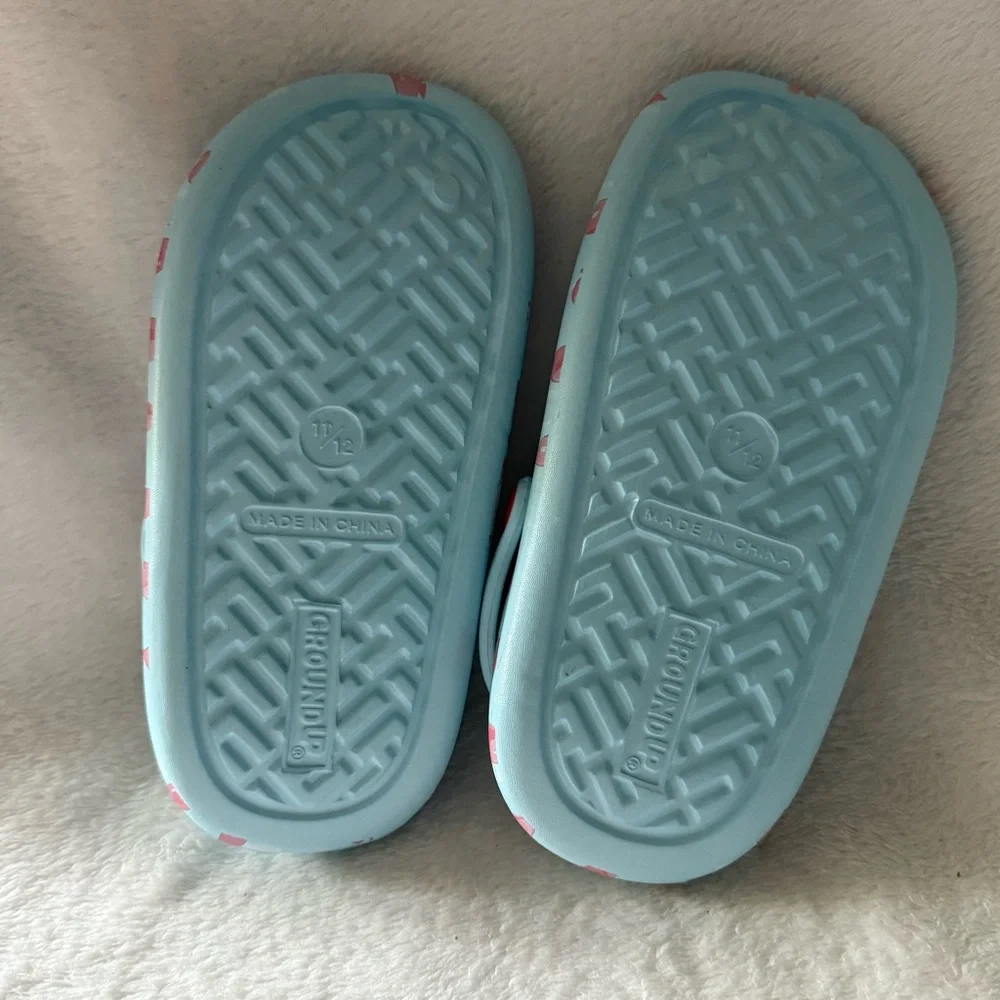 Bluey Kids Cartoon‎ Character Light Blue Clogs Size 11-12 Slip On Shoes New.